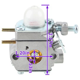 Carbhub Carburetor with MTD 753-08159 Pawl Replace Kit Fit for Troy Bilt TB22 TB21EC TB22EC TB32EC TB42EC TB80EC TB2040XP Replace 753-06190, 51-14840, 951-14840, WT-973, WT-973-1, WT-1116