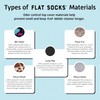 FLAT SOCKS No Show Socks, Sockless Shoe Liner, No Slipping,