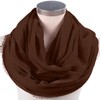 CJ Apparel Dark Brown Mobius Infinity Scarf Seconds Snood Cowl