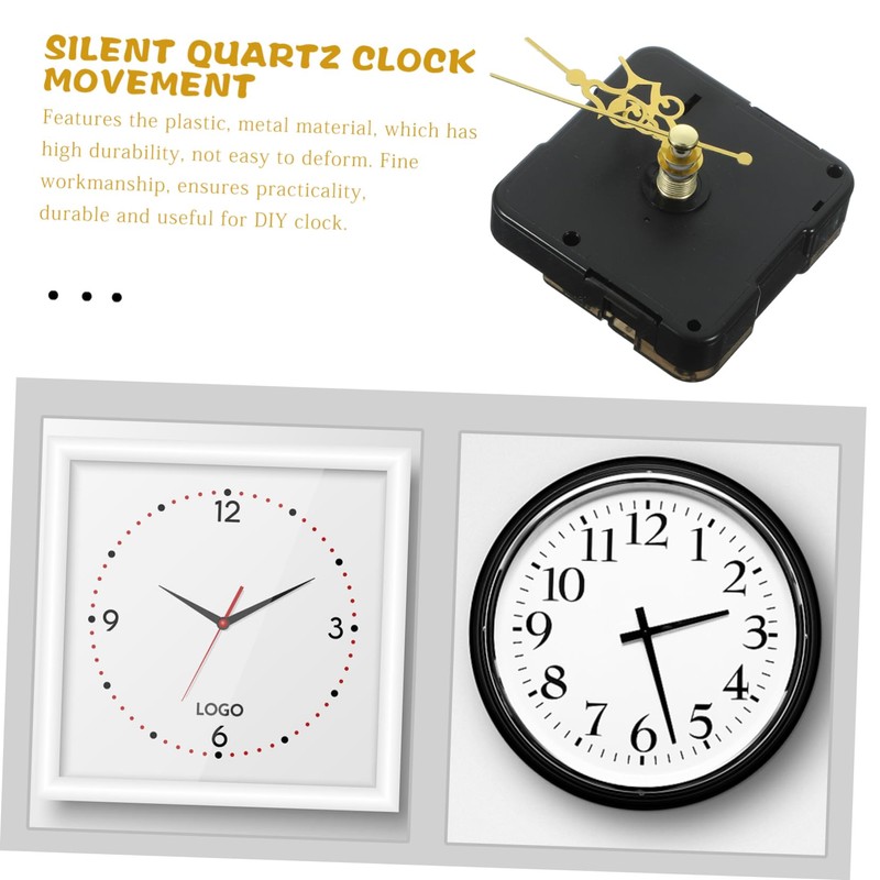 Operitacx 1 Set Mute Clock Movement Mechanism DIY Clock Parts