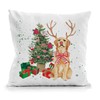 Golden Retriever Christmas Pillows - 18x18, Dog Christmas Decor for