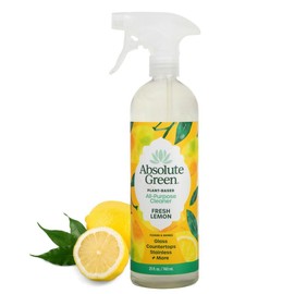 Absolute Green All Purpose Cleaning Spray, Multi Surface Cleaner, Lemon Scent, 25oz (6 Pack)