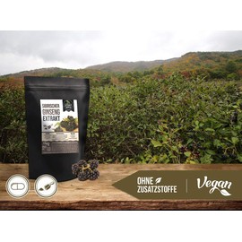 Siberian Ginseng 10: 1 Extract | 100g extract powder | 0.8% Eleuth Eroside | Natural with no additives | Laborgeprüft [See Picture] | 100g extract = 1000g Ginseng Root Powder | Resealable Zippbe Utel | Durable To May 2019 | Hochdosiert, 100% Vegan & Bott