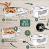 EVARGC 110V Electric Heating Lunch Box Portable for Car Office