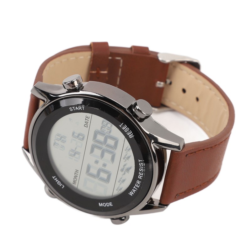 Men Digital Watch Dual Time Stopwatch Calendar Alarm Clock Waterproof