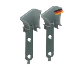 Universal Inlet Funnel for Roller Shutters, Roller Shutter Guide in Pair for Maxi Profiles up to 14 mm [Made in Germany], Suitable for Guide Rails - ®markiso Quality