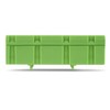 Protective conductor terminal green 12-pin x 16