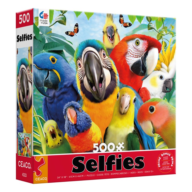 Ceaco - Selfies - Perfect Parrot - 500 Piece Jigsaw