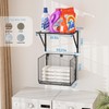 BigPonPon 2 Pack Laundry Room Shelves Organization and Storage,Wall Mounted