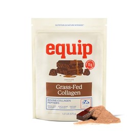 Equip Foods Grass Fed Collagen Powder -100 Hydrolyzed Bovine Collagen Peptides with Amino Acids - Prime Beef Collagen for Healthy Joints, Skin  Nails