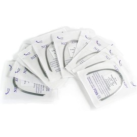 DENTASOP 100 piezas Arcos niti, arcos ni-ti, archwire niti, arcos dental, arcos ortotoncia, archwire dental, ortodontic wires, (Lote mixto (1 bolsa de cada modelo))