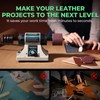 Flyrivergo Leather Burnishing Machine with 12pcs Sanding Sleeves Adjustable Speed