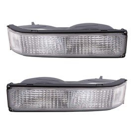 Aftermarket Replacement Driver and Passenger Set Park Signal Front Marker Lights Compatible with Yukon Tahoe Suburban Blazer Pickup Truck 5974337 5974338