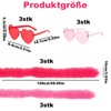 RQcMid Boa di piume colorate, set da 12 pezzi, rosa