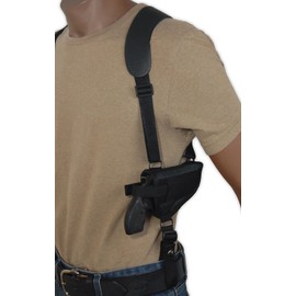 Barsony Cross Harness Shoulder Holster for 2" Snub Nose .22 .38 .357 Revolvers (Kimber K6S, Right)