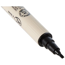 Zig Memory System Calligraphy Dual-Tip Marker-Pure Black 6/Pkg