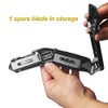 XW Retractable Carpet Knife with Twist-lock Design, Heavy Duty Zinc