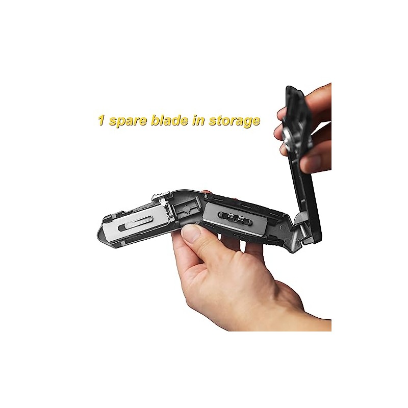 XW Retractable Carpet Knife with Twist-lock Design, Heavy Duty Zinc
