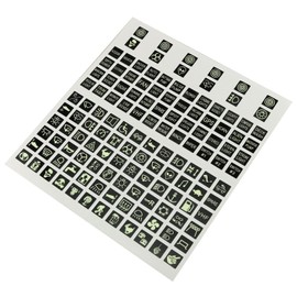 DGZZI Rocker Switch Label Decal 120PCS Night Glow Graphic Text Rocker Toggle Switch Panel - Name Sticker Label Set for Boat RV Car Truck Vehicle