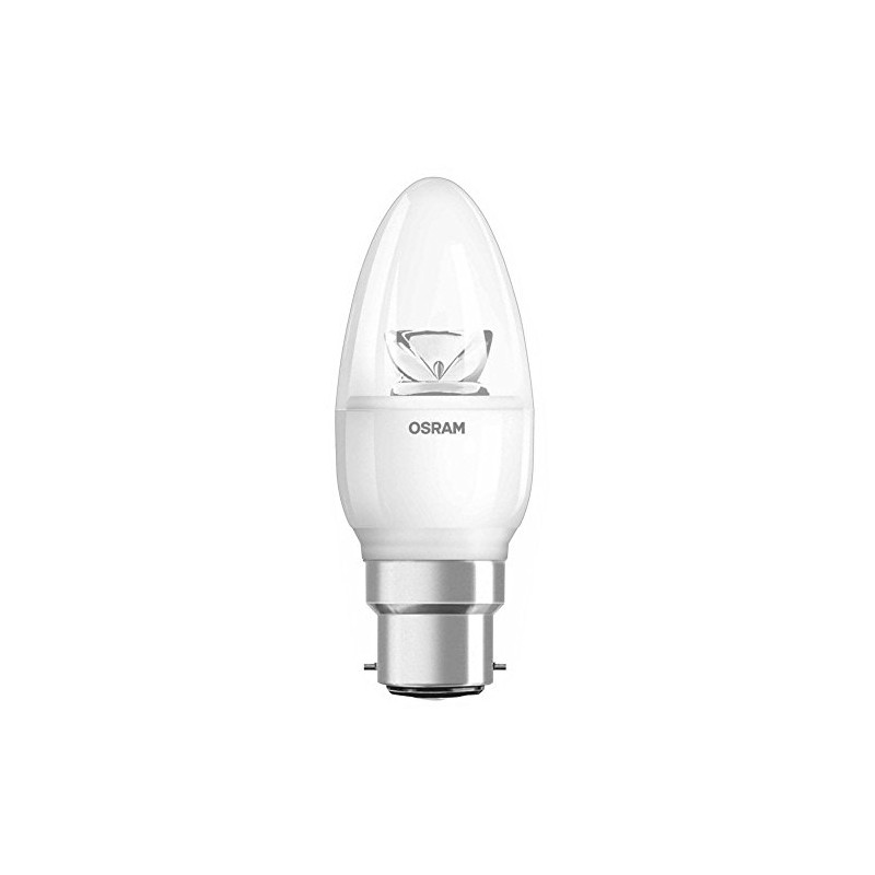 Osram 4052899279629 5,70 W Warm LED Flame, 2700 K, B22d,