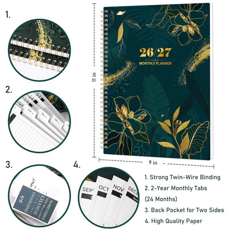 2026-2027 Monthly Planner - 2 Year Monthly Planner from January
