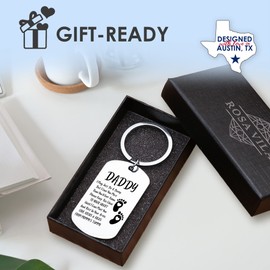 New Dad Keychain, New Dad Gifts For Men After Birth, First Time Dad Gifts From Wife, Dad To Be Gifts For 1st Time Dad, New Dad Gifts For New Daddy To Be Gifts For 1st Time Dad, Expectant Dad Gifts