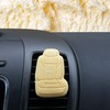 FH Group Vanilla 3D Scented Cream Air Freshener 1-Pack Clip-On