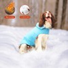 Fleece Dog Coat Pet Jacket Reflective for Cold Weather for