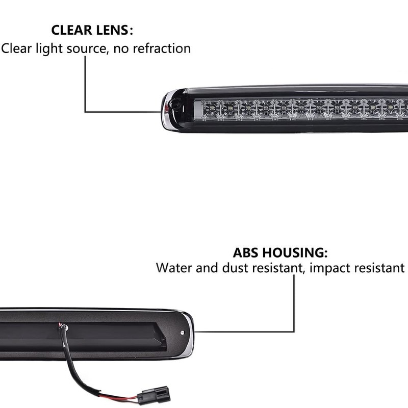 PIT66 3rd Brake Light Compatible with Chevy Silverado 1999-2006/Compatible with