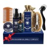 Kit Cuidado De Barba Para Hombres, Herramientas Aseo Bigote