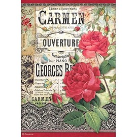 Stamperia International Stamperia-Rice Paper-Desire-Carmen Ouverture, Multicoloured, A4