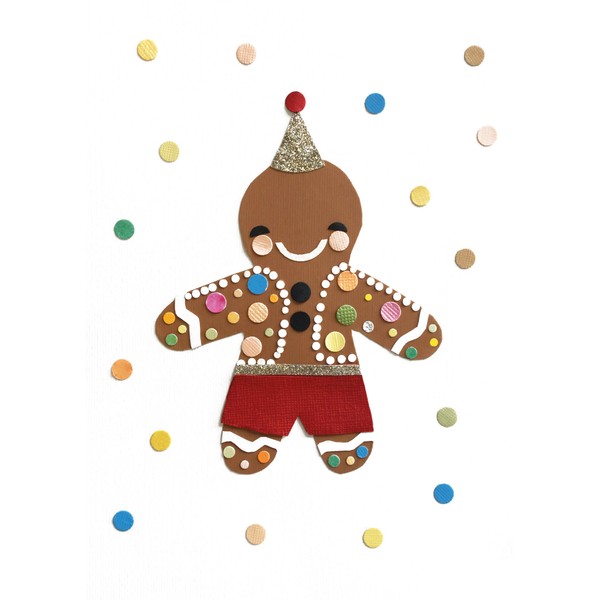 Tigerlily, Merry Christmas Cookie, Ginger Bread Christmas Card, Merry Christmas,