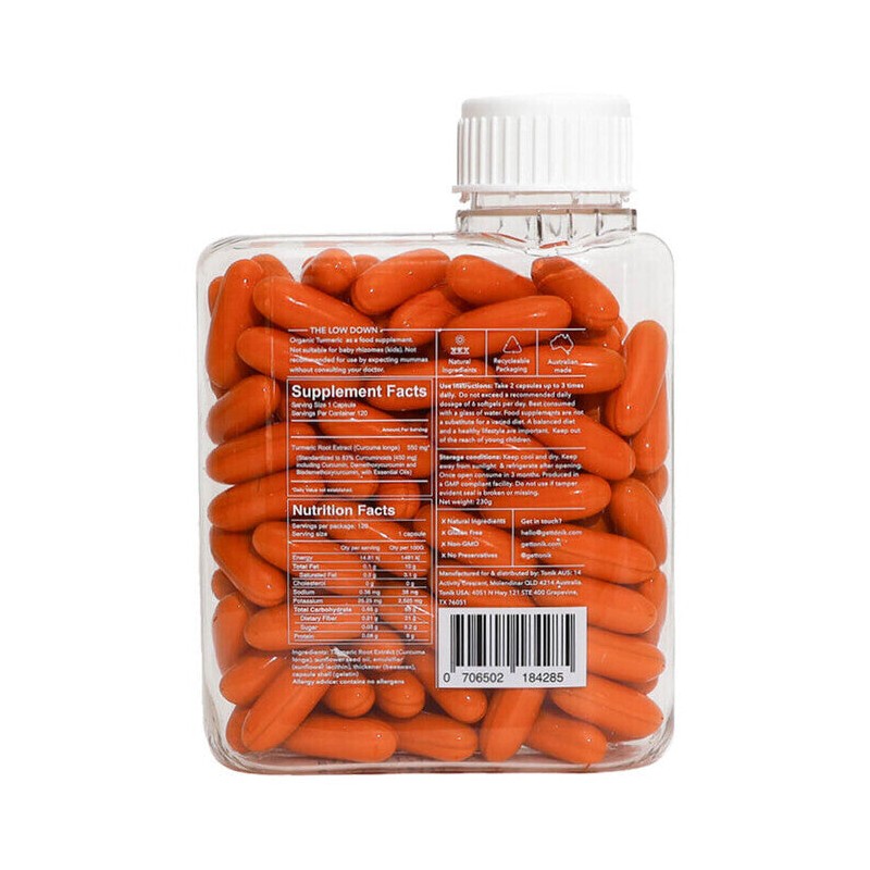 Tonik Turmeric Capsules, 120 Capsules
