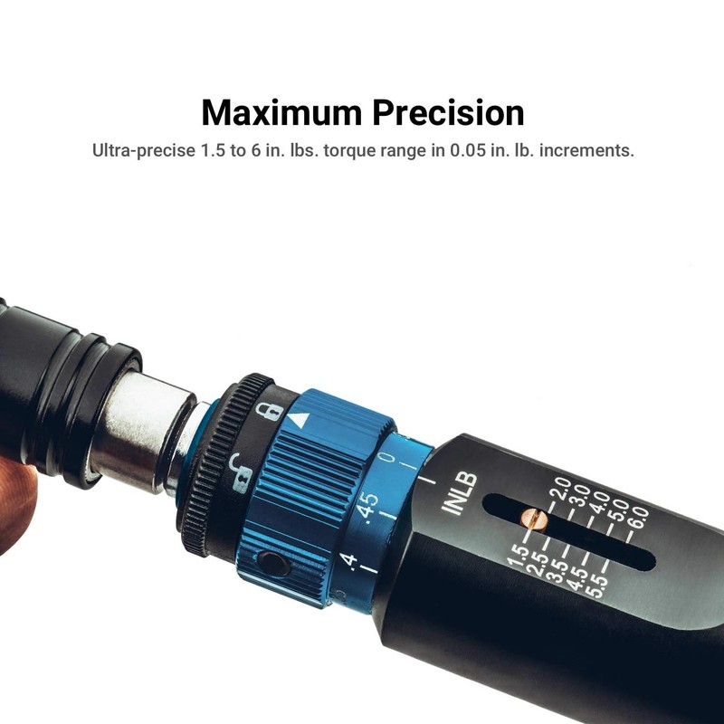 Capri Tools Ultra Precision Certified Torque Limiting Screwdriver Set, 1.5