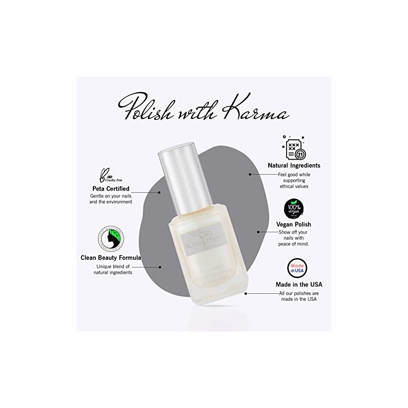 Karma Organic Esmalte de uñas natural, no tóxico, vegano y
