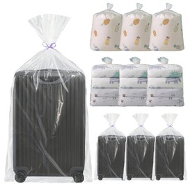 Sertay Pack of 10 Extra Large Storage Bags, Reusable Moving Bags, Clear Plastic Bags, Large, Suitable for Storing Clothes, Bedding, Garden Furniture