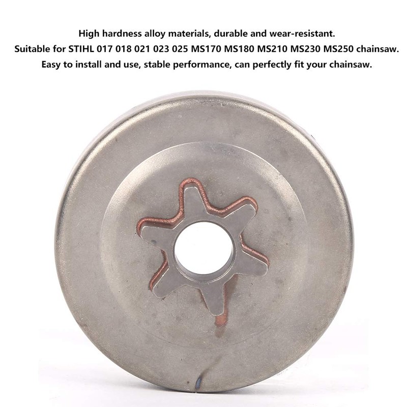 XUMIUZIY 3/8 Pitch 6T Clutch Drum Gasket Kit, Alloy Chainsaw