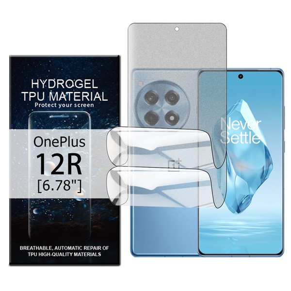 Glcrrpu Pack of 2 Matte TPU Screen Protectors for OnePlus