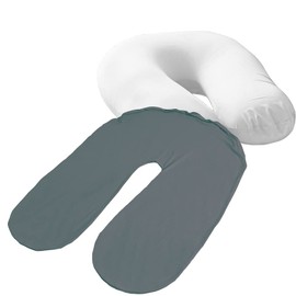 Iris Plaza Beaded Cushion Cover U-Shaped Support MAX Exclusive Wash Replacement Cover, Dark Gray