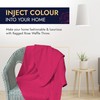 Ragged Rose 140 cm x 180 cm Waffle Throw -