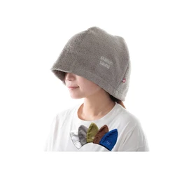 Maison Sauna Hat, Imabari Towel, Makes Breath Easy, Prevents Hair Damage, Deep Rash, Easy Wash, Men's, Women's, Large, Stylish, Anti-Shedding, gray