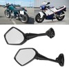 Pair Motorcycle Rearview Mirrors Black Visibility Replacement for Honda CBR