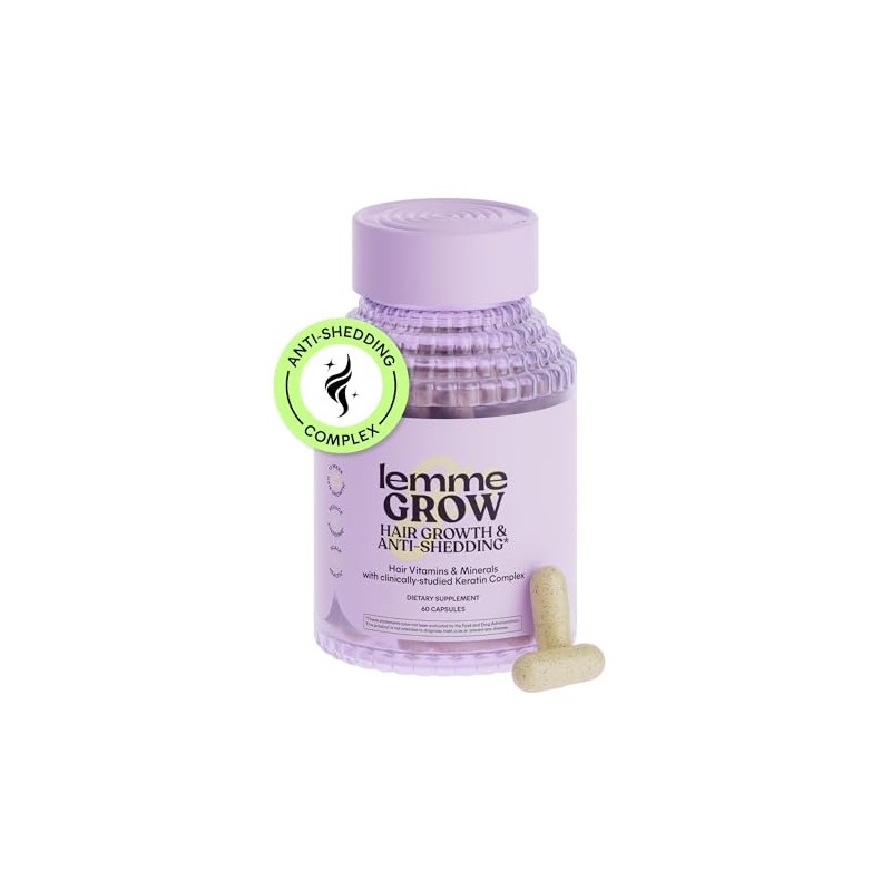Lemme Suplemento Crecimiento Cabello Mujeres Complejo Queratina Clínicamente Probado Cuero