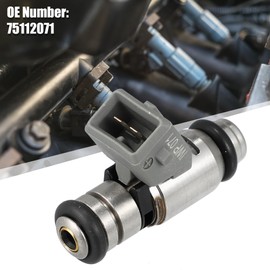 X AUTOHAUX Car Fuel Injector Nozzle Fuel Injector Nozzle Adapter Matched Flow Injector Replacement 75112071 Silver Tone