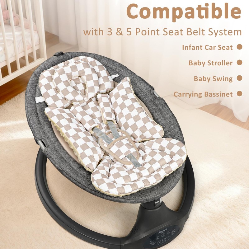 DILIMI Infant Car Seat Insert, Baby Car Seat Head Support