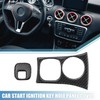 X AUTOHAUX Car Start Ignition Key Hole Panel Cover Interior
