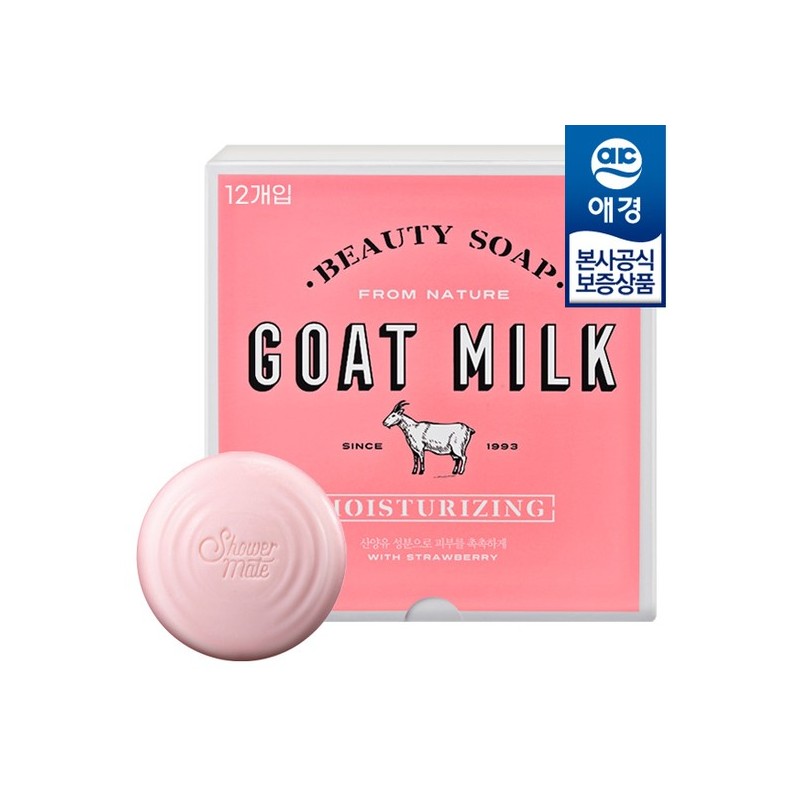 Shower Mate [Aekyung] Goat Milk Soap 90g 12-pack x1 -