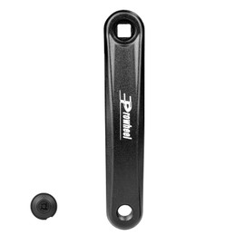 MEGHNA Bicycle crank arm left, high-quality aluminium crank with square hole (152/165/170 mm), universal for city bike, trekking bike, MTB, e-bike (crank arm 165 mm)