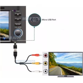 Unbranded USB mini USB To RCA Composite Video Audio Adapter Cable For Camera USB TV Sticks