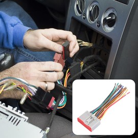 X AUTOHAUX 71-5520 Car Stereo CD Player Wiring Harness Wire Radio Adapter Plug for Mercury Monterey 2004-2007